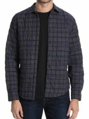 Thomas Dean Grey Lightweight Shirt Jacketnj